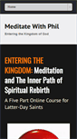 Mobile Screenshot of meditatewithphil.com